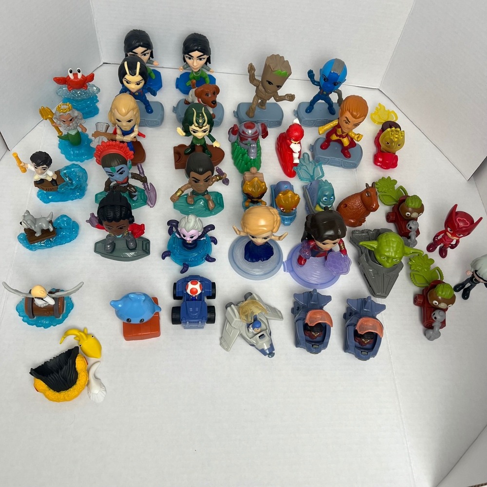 McDonalds Happy Meal Toy Lot Marvel Disney Star Wars Nintendo Figures 30+ Pc